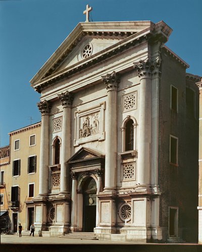 Fassade der Kirche Santa Maria della Pietà, erbaut 1745 von Giorgio Massari